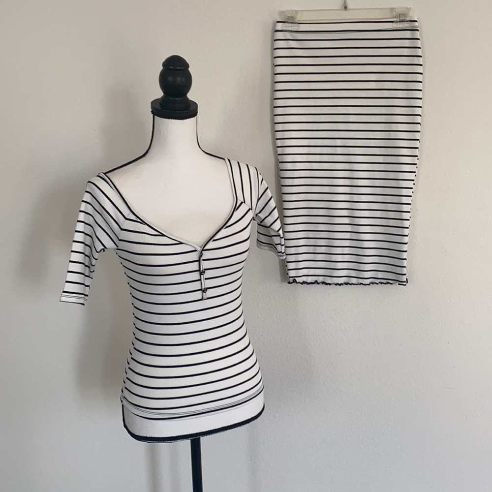 Popular 21 Bodycon Pencil Skirt and Top Set